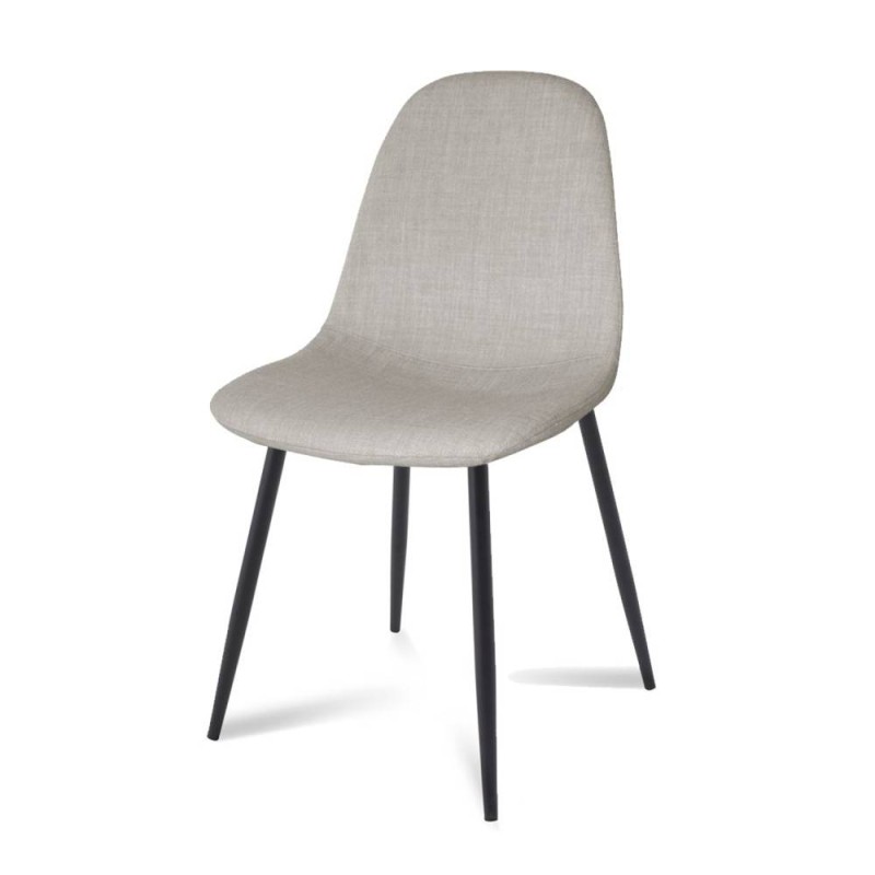 Silla tapizada Coro Black estilo nórdico | Venta de Muebles Online