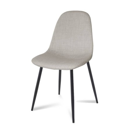 Silla tapizada Coro Black estilo nórdico | Venta de Muebles Online