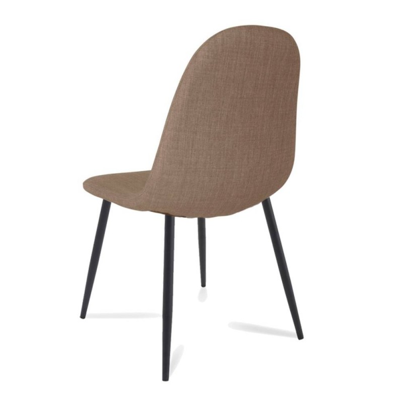 Silla tapizada Coro Black estilo nórdico | Venta de Muebles Online