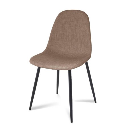 Silla tapizada Coro Black estilo nórdico | Venta de Muebles Online