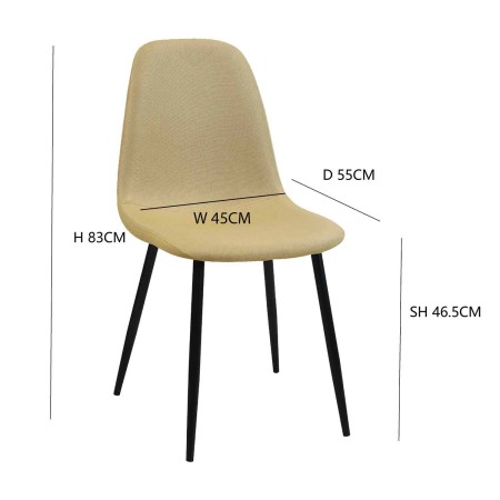 Silla Coro Capitoné Black | Venta de Muebles Online