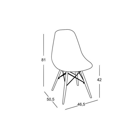 Silla Tower Wood Mostaza Extra Quality | Venta de Muebles Online