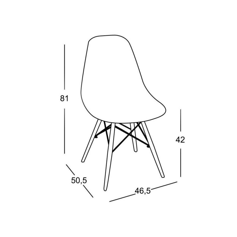 Silla Tower Wood Petróleo Extra Quality | Venta de Muebles Online