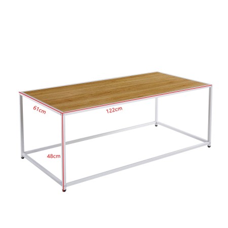 Mesa de Centro Seaford Blanca de 122cm | Venta de Muebles Online