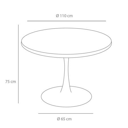 Mesa Odeon Nature Black | Venta de Muebles Online