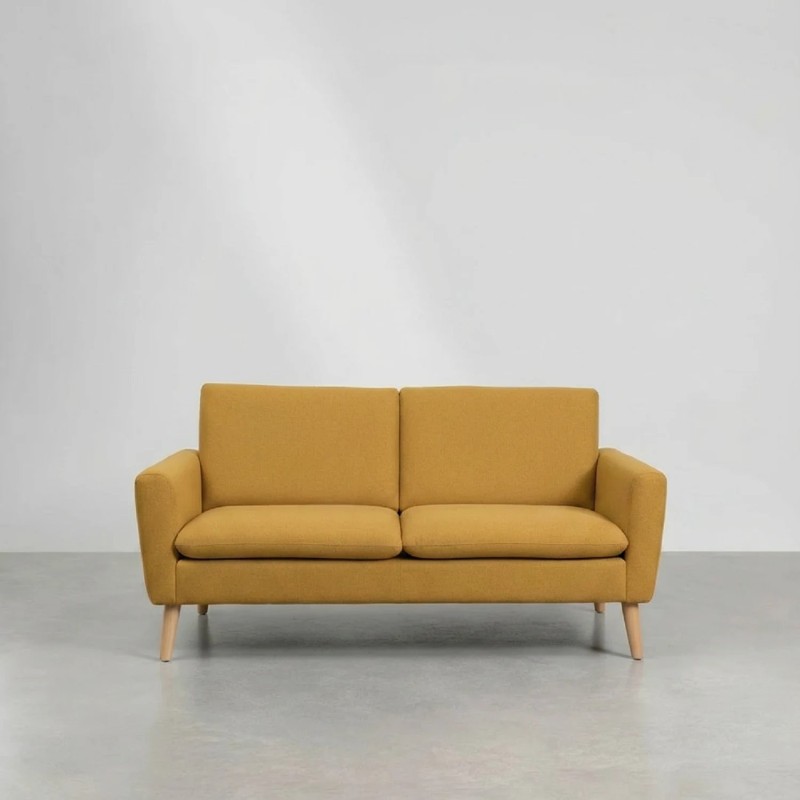 Sofá 2 plazas mostaza | Venta de Muebles Online
