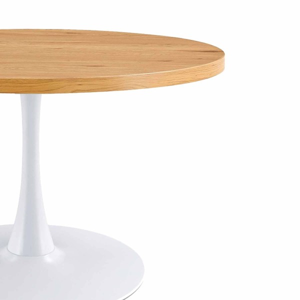 Mesa 110 Ø color roble y blanco | Venta de Muebles Online 2
