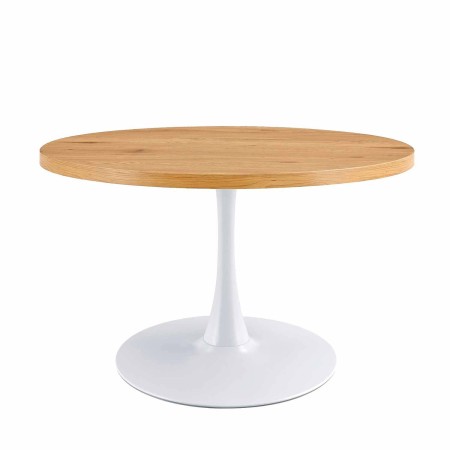 Mesa 110 Ø color roble y blanco | Venta de Muebles Online