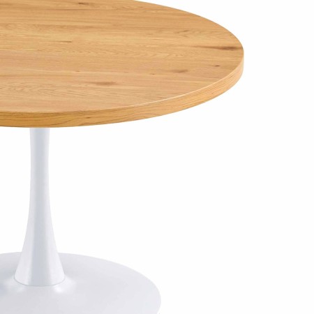 Mesa 110 Ø color roble y blanco | Venta de Muebles Online