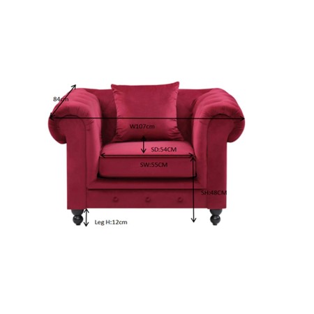 Sillón Chesterfield Velvet | Venta de Muebles Online