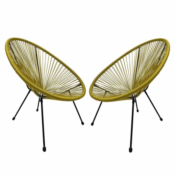 Pack de 2 sillas Acapulco Amarillas | Venta de Muebles Online