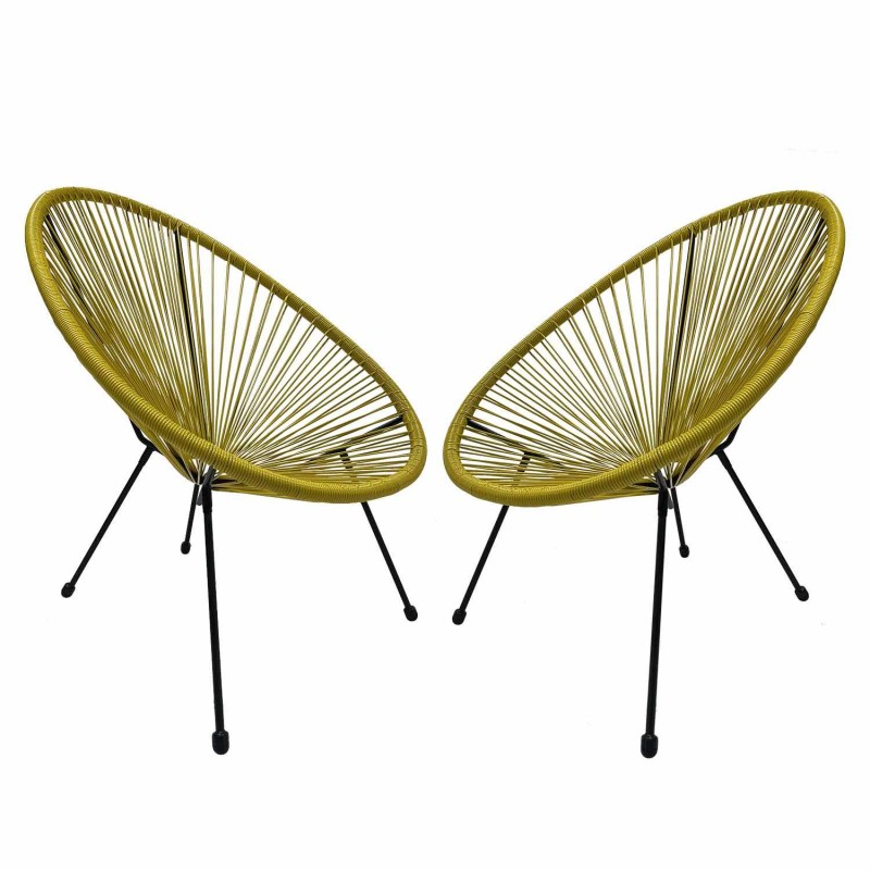 Pack de 2 sillas Acapulco Amarillas | Venta de Muebles Online