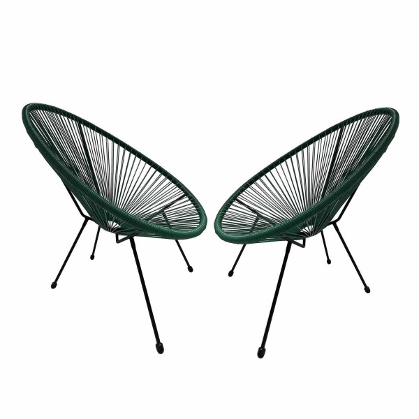 Pack 2 sillas Acapulco Verde Oscura | Venta de Muebles Online