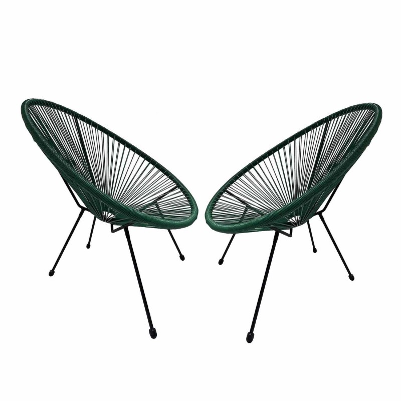 Pack 2 sillas Acapulco Verde Oscura | Venta de Muebles Online
