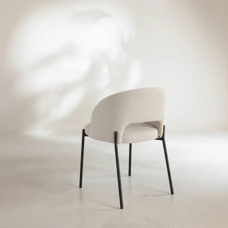 Silla tapizada color arena | Venta de Muebles Online
