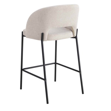 Taburete tapizado color arena | Venta de Muebles Online