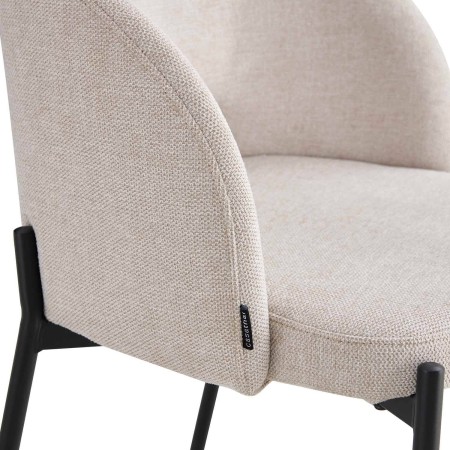 Taburete tapizado color arena | Venta de Muebles Online
