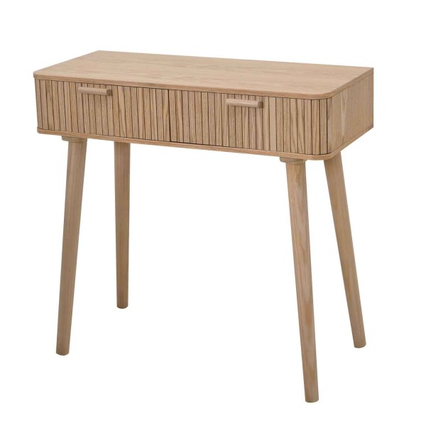 Mesa consola natural 2 cajones | Venta de Muebles Online