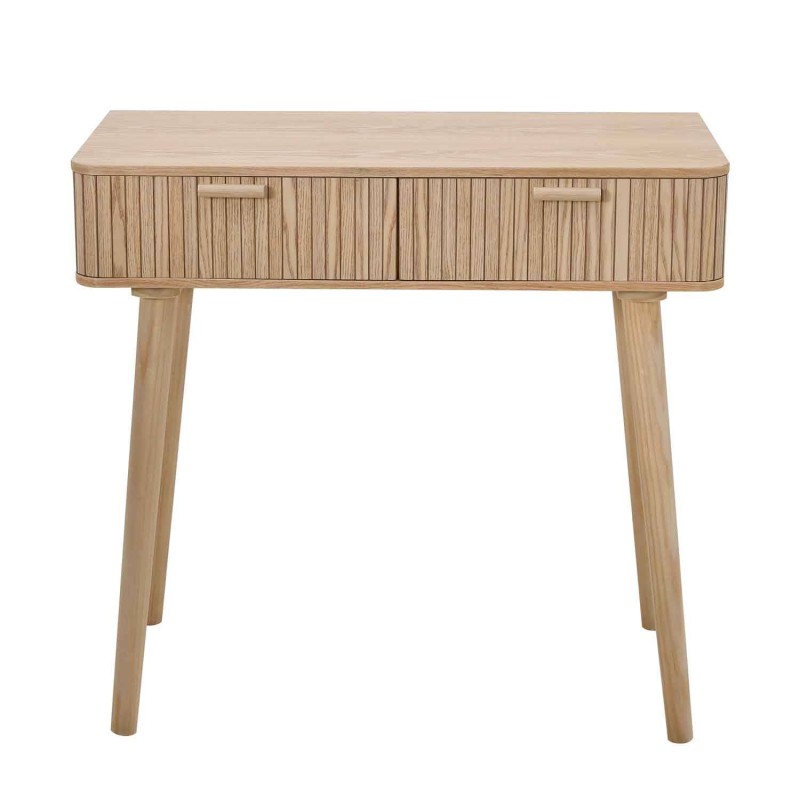Mesa consola natural 2 cajones | Venta de Muebles Online