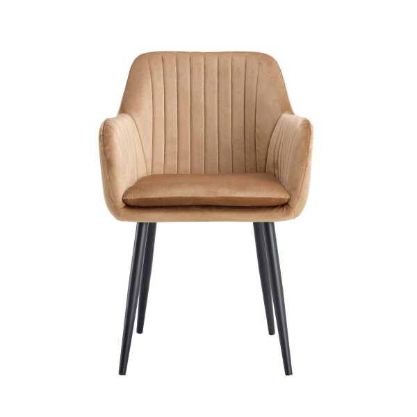 Sillón nórdico terciopelo arena Berta | Venta de Muebles Online 2