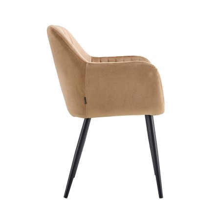 Sillón nórdico terciopelo arena Berta | Venta de Muebles Online