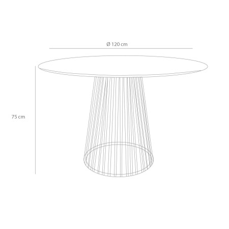 Mesa de Comedor redonda Tina 120 CM | Venta de Muebles Online