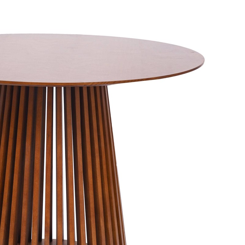 Mesa de Comedor redonda Tina Nogal | Venta de Muebles Online