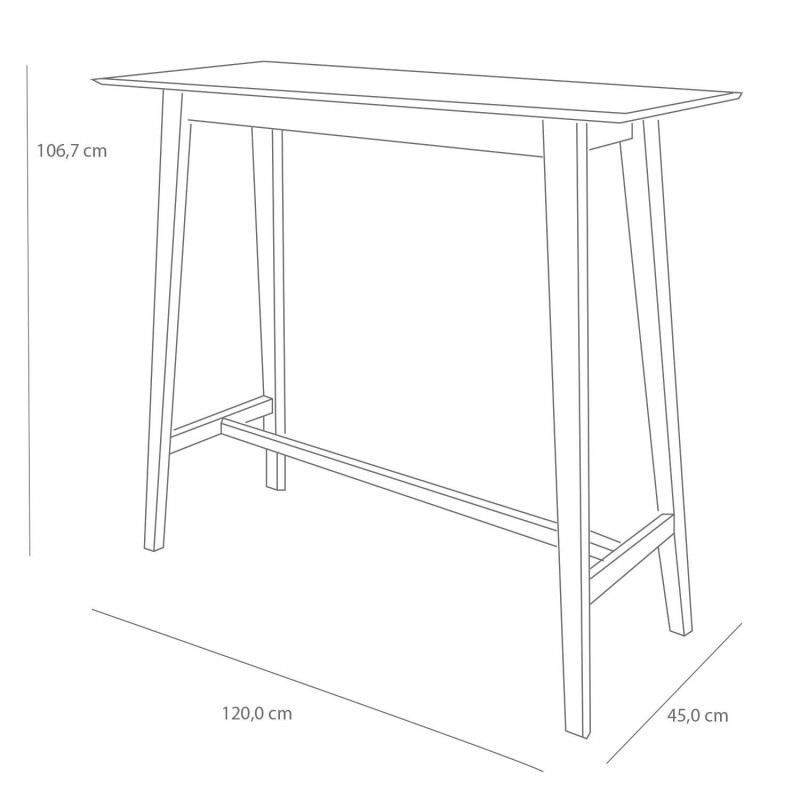 Mesa alta Zira escandinava | Venta de Muebles Online