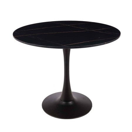 Mesa Ibiza redonda Ø90 CM mármol negro | Venta de Muebles Online