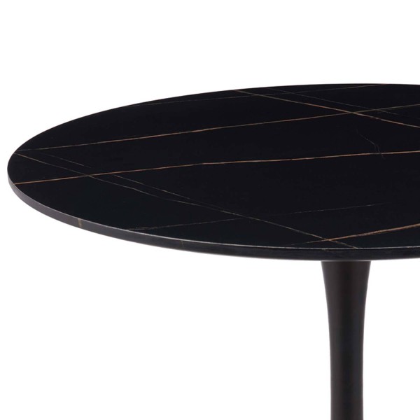 Mesa Ibiza redonda Ø90 CM mármol negro | Venta de Muebles Online 2