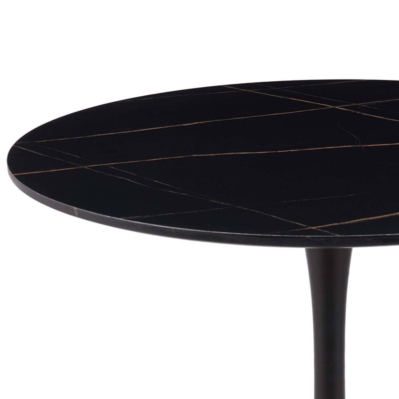 Mesa Ibiza redonda Ø90 CM mármol negro | Venta de Muebles Online