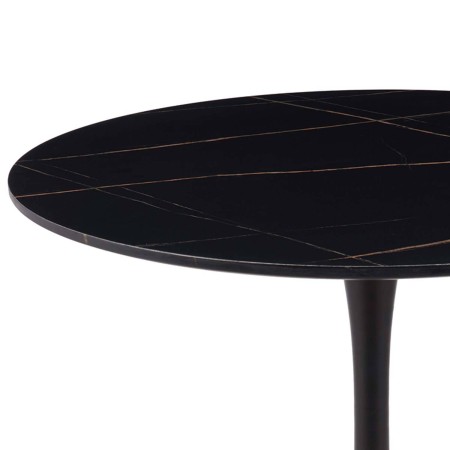 Mesa Ibiza redonda Ø90 CM mármol negro | Venta de Muebles Online