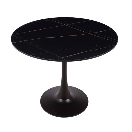 Mesa Ibiza redonda Ø90 CM mármol negro | Venta de Muebles Online