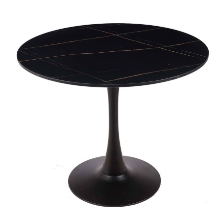 Mesa Ibiza redonda Ø90 CM mármol negro | Venta de Muebles Online