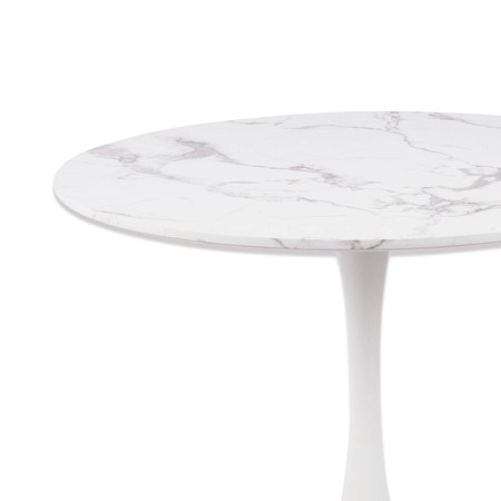 Mesa Ibiza redonda Ø90 CM mármol blanco | Venta de Muebles Online