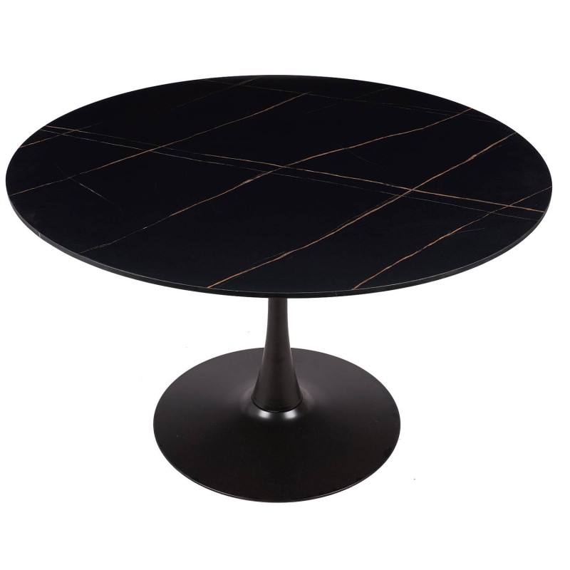 Mesa Ibiza redonda Ø120 CM mármol negro | Venta de Muebles Online