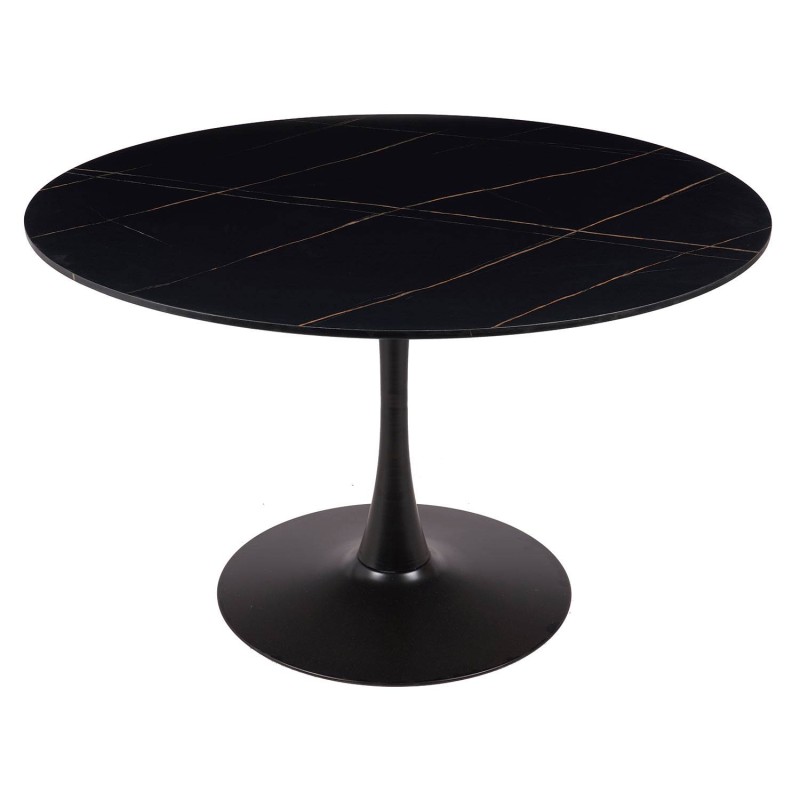 Mesa Ibiza redonda Ø120 CM mármol negro | Venta de Muebles Online