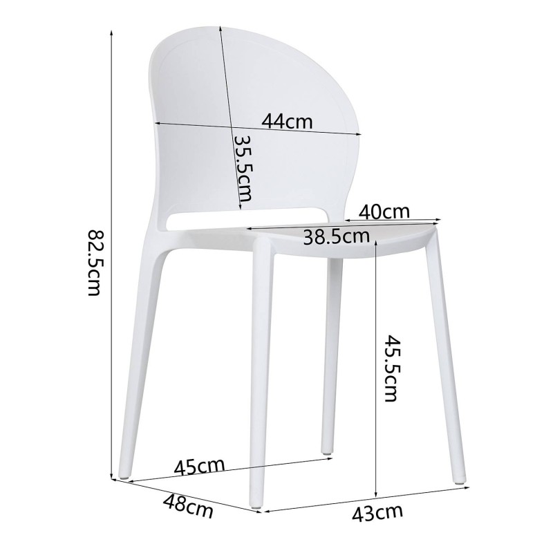 Silla apilable Wendy | Venta de Muebles Online