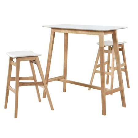 Pack Zira mesa nórdica alta y 2 taburetes | Venta de Muebles Online