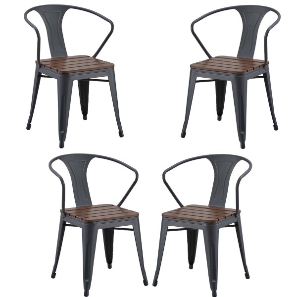 Pack 4 sillas Orleans industrial | Venta de Muebles Online