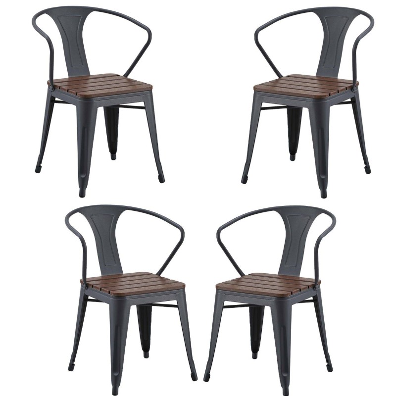 Pack 4 sillas Orleans industrial | Venta de Muebles Online