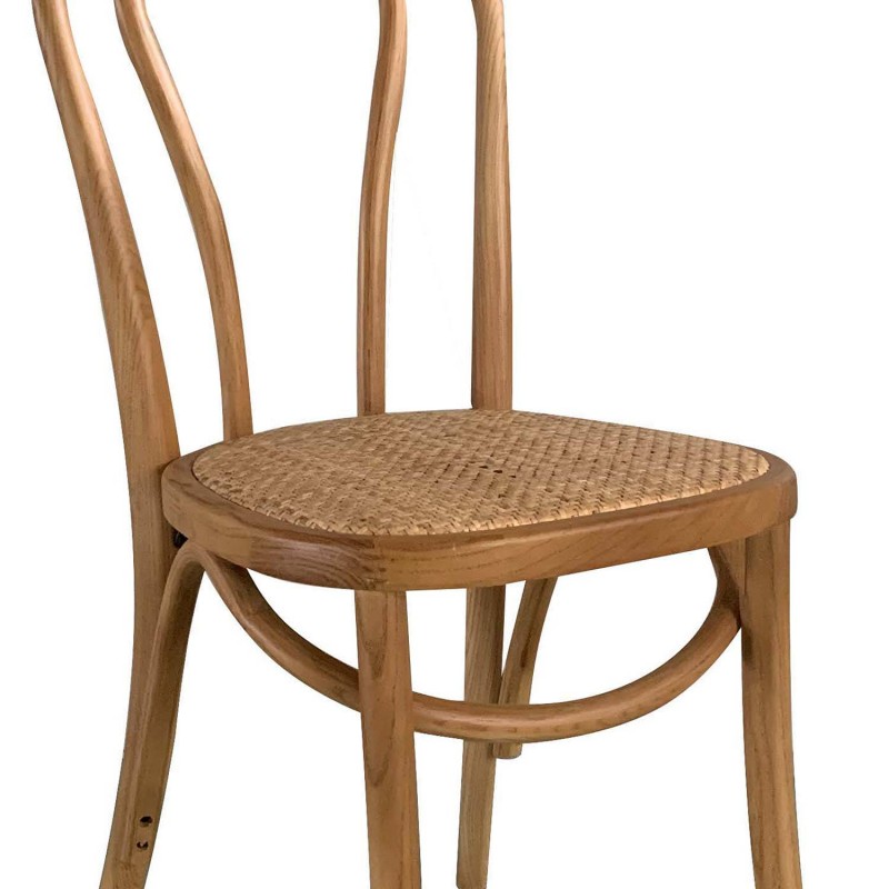 Silla Folie natural en madera y rattan | Venta de Muebles Online