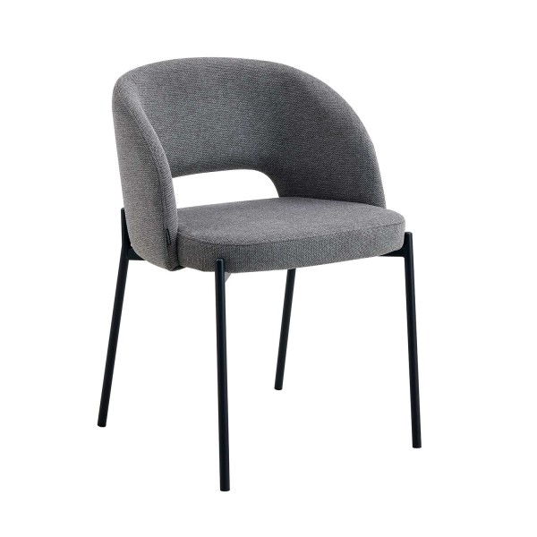 Silla tapizada color gris | Venta de Muebles Online