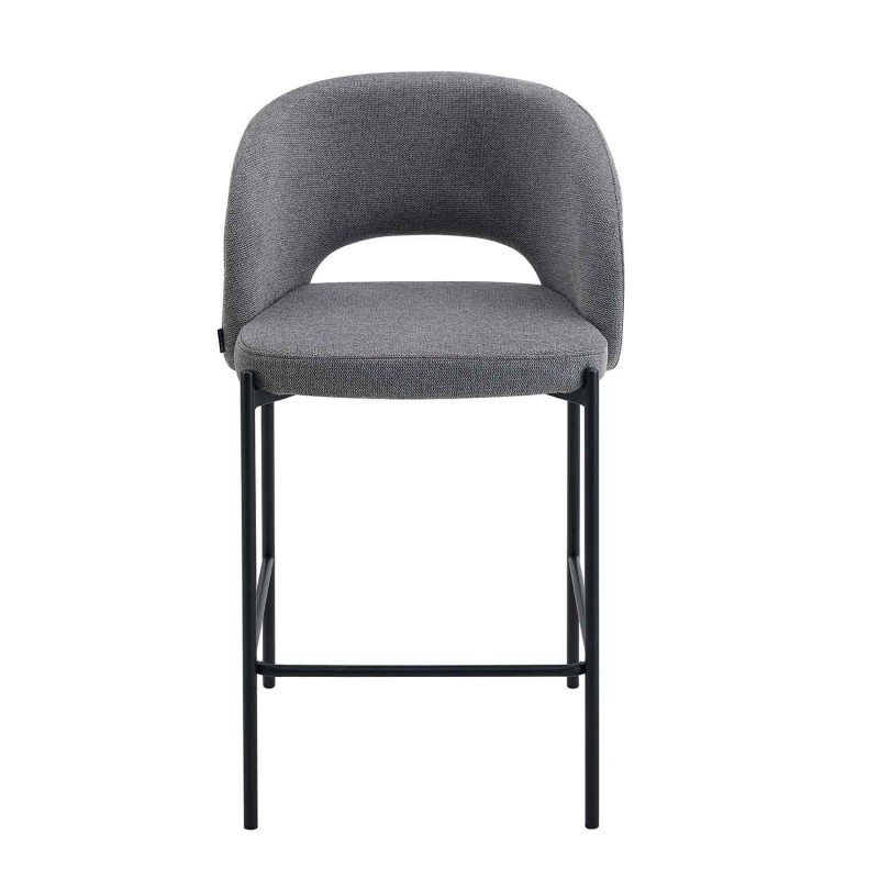 Taburete tapizado color gris | Venta de Muebles Online