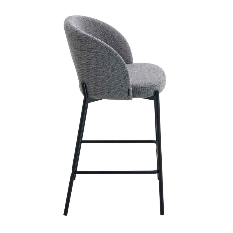 Taburete tapizado color gris | Venta de Muebles Online