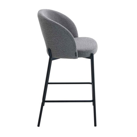 Taburete tapizado color gris | Venta de Muebles Online