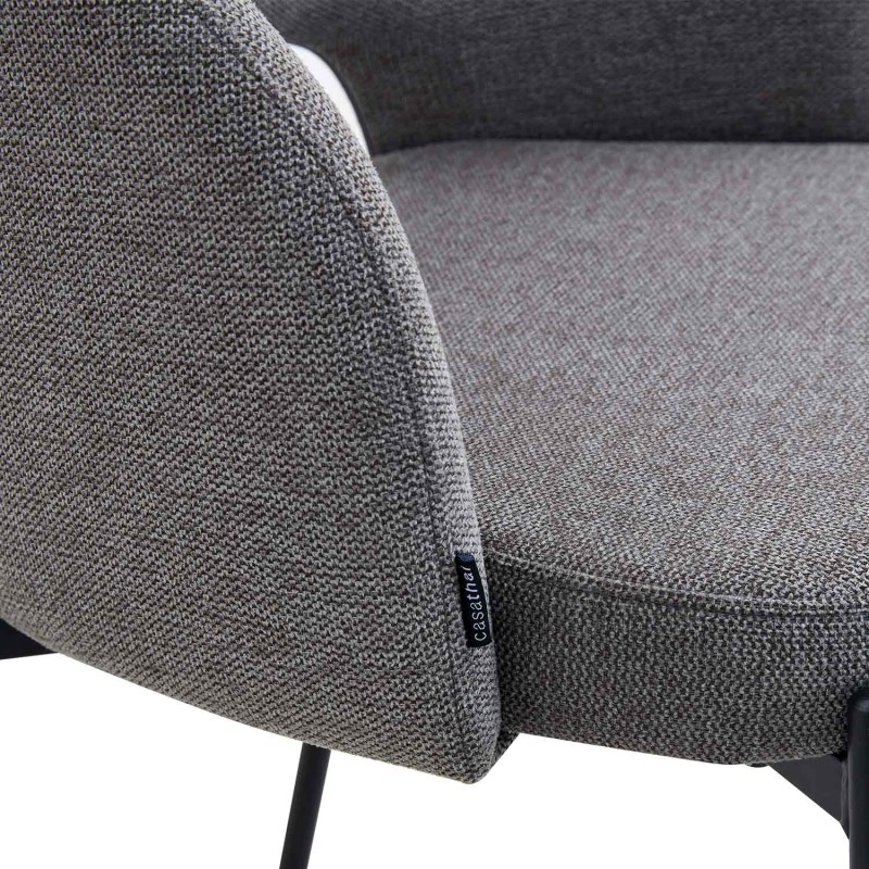 Taburete tapizado color gris | Venta de Muebles Online