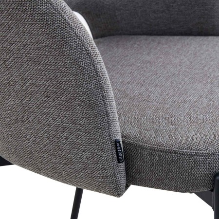 Taburete tapizado color gris | Venta de Muebles Online