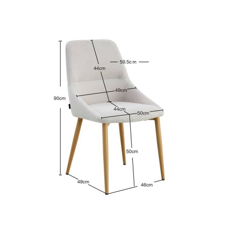 Silla Marson  - Arena Pata Negra Diseño Moderno Salón - UKUKHOME.com