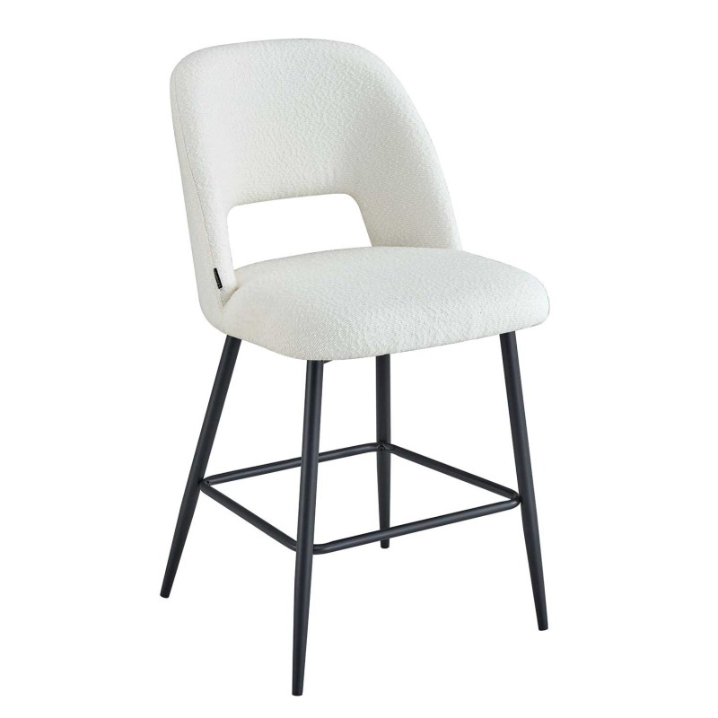 Taburete Nanna Black Blanco – Diseño moderno y confort  - UKUKHOME.com